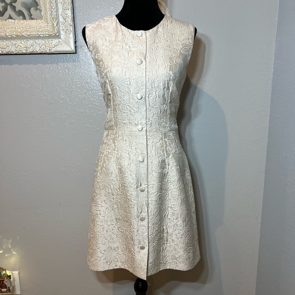 Dolce & Gabbana Cream Textured Mini Dress - Picture 7 of 12
